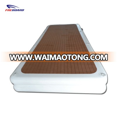 15cm 20cm 30cm thick DWF drop stitch material inflatable raft floating swim platform for sale!