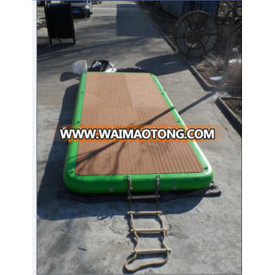 Heavy duty inflatable water mattress/inflatable dock/Iflatable island